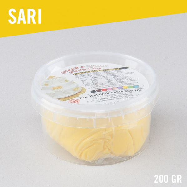 Şeker Sugar Şeker Hamuru 200 Gr Sarı